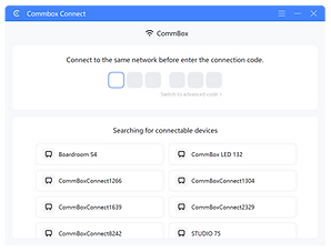 CommBox Intelligent Display Gen 2 43 Inch | CBDI0243 9 CommBox Connect — same-network screensharing interface